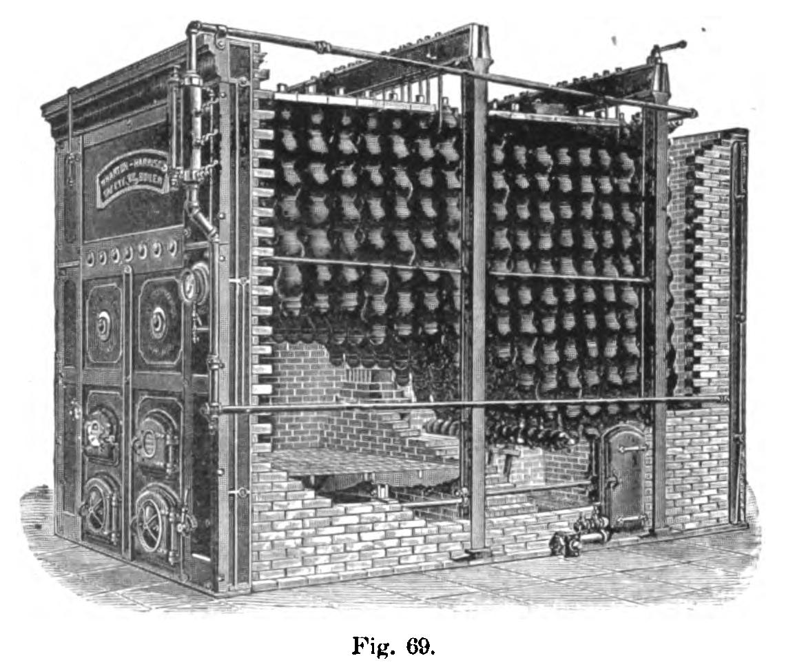 Peculiar Forms of Vertical Water-Tube Boilers - Harrison Sectional Hollow Cast-Iron Spheres Instead of Tubes