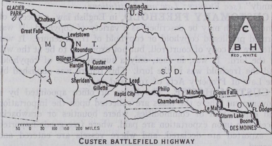 Custer Battlefield Highway