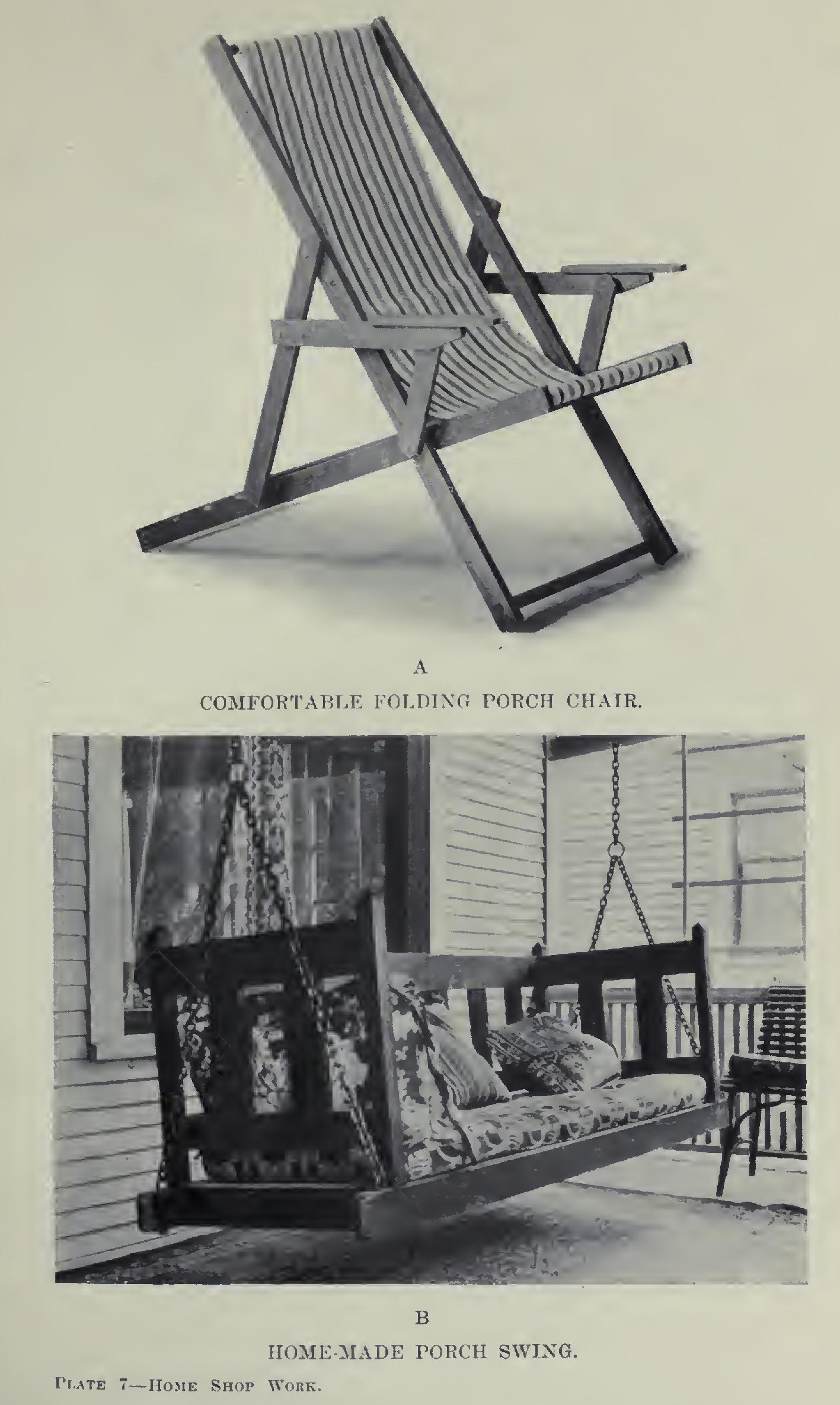 A Folding Porch Chair