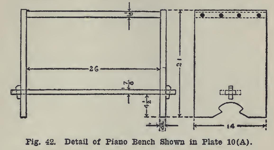 A Piano Bench A Piano Bench