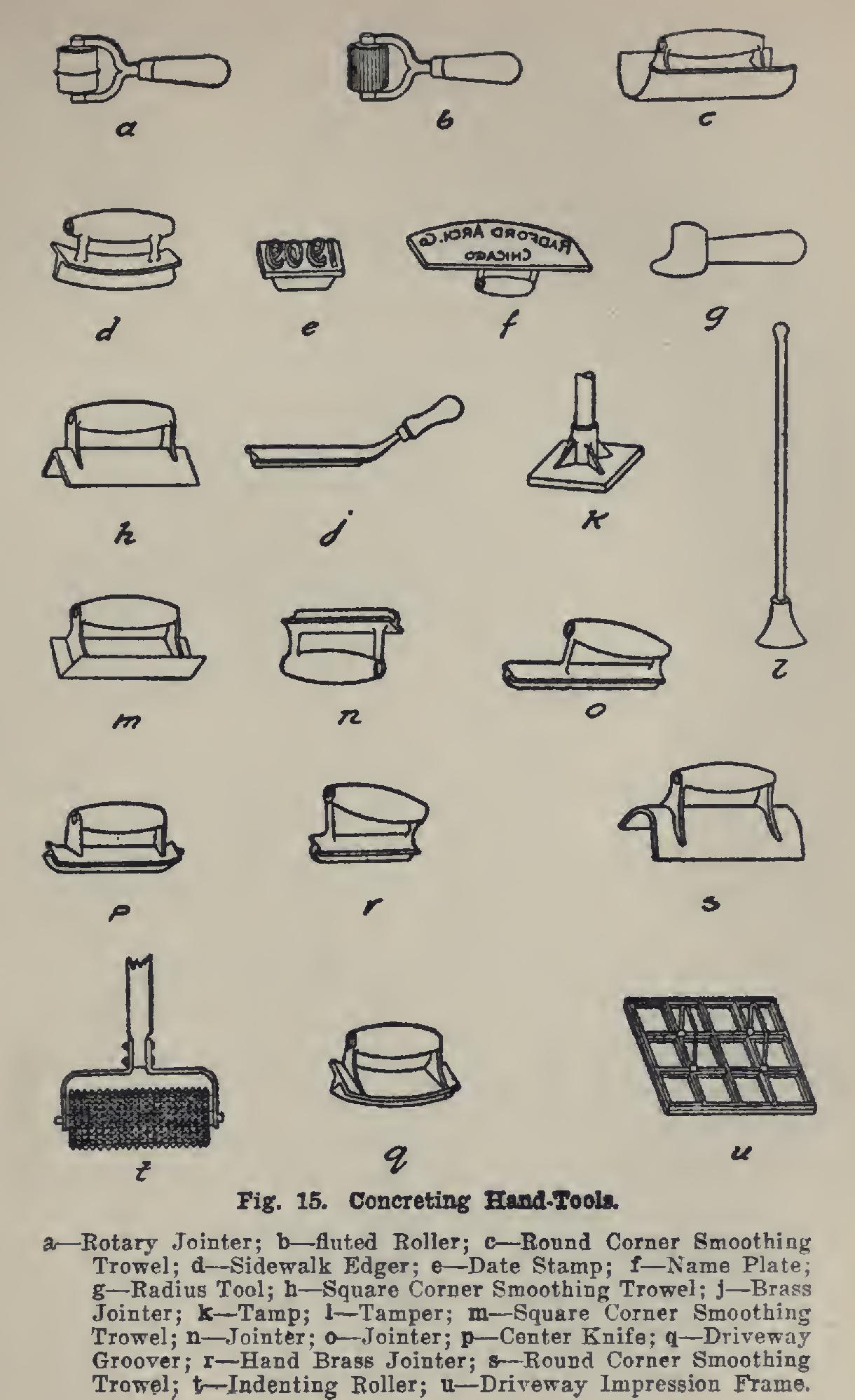 Tools and Machinery for Concrete Work